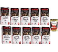 Italian Gourmet - Kimbo Antica Miscela dal 1963 Café Moulu 10 x 226g, Espresso Italien Intensité 12/13 Torréfaction Sombre, Intense Style Napolitain, Idéal Moka & Espresso + Italian Gourmet Polpa
