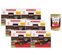 Italian Gourmet Kimbo Espresso Napoletano Formula Bar - Dosettes Café ESE Compostables - 6 x 50 Dosettes - 6 x 350 g, Torréfaction Moyen-Foncé, Intensité 10/13, Café de Naples + Italian Gourmet Polpa