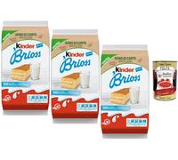 Italian Gourmet Kinder Brioss Gâteaux au Lait - Goûter Moelleux Type Génoise, Snack Individuel Emballé, Pack Familial 3 x 270 g (30 Pièces) - Petit-Déjeuner & Goûter Enfant + Italian Gourmet Polpa