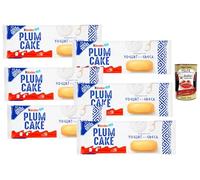 Italian Gourmet Kinder Plum Cake moelleux préparé avec yaourt à la grecque - Gâteaux individuels pour petit-déjeuner & goûter - Pack 6 x 192 g + Italian Gourmet Polpa