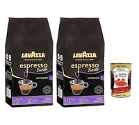 Italian Gourmet Lavazza Espresso Barista Intenso Café en Grains 2 x 1 kg, Mélange Italien, Intensité 9/10, Crème Dense, Pour Espresso Cappuccino & Latte, Format Économique + Italian Gourmet Polpa