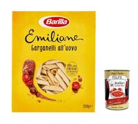 Lot de 5 pâtes Barilla All'Uovo Emiliane Garganelli n° 180 avec œuf 250 g