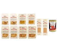 Italian Gourmet Lot 10 x 500 g Pâtes Italiennes Assorties - Rigatoni, Conchiglie, Maccheroni, Elicoidali, Linguine, Pasta Italienne Premium Al Dente, Cuisine Méditerranéenne + Italian Gourmet Polpa