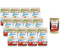Italian Gourmet Lot 12x Kinder Brioss au Lait - Gâteaux moelleux individuels pour petit-déjeuner & goûter, snack enfants, format familial 12 x 270 g, pâtisserie Italian + Italian Gourmet Polpa