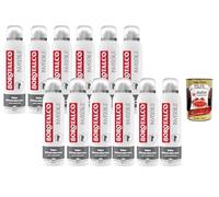 Italian Gourmet Lot de 12 déodorants en spray pour homme Effet Talc Barrier 12 x 150 ml Déodorant anti-taches 0 alcool Protège les vêtements Réduit les traces blanches jaunes Sensation de fraîcheur