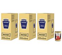 Italian Gourmet Maionese in Bustine Mayonnaise Douce et Crémeuse 3 x 2000ml | Doses de 10ml pratiques pour catering, parfaites avec frites et burgers, volume net total 6L + Polpa 400g offerte