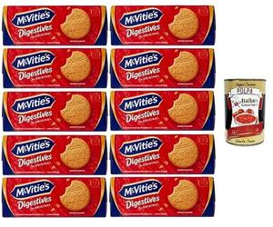Italian Gourmet McVitie’s Digestives Original 10 x 400 g - Biscuits Britanniques au Blé Complet - Riches en Fibres - Petit Déjeuner et Goûter - + Italian Gourmet Polpa de Tomates 400 g