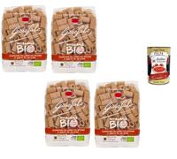 Italian Gourmet Mezze Maniche Rigate Integrali 4 x 500g + Polpa