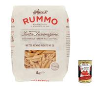 Italian Gourmet Mezze Penne Rigate N.28 pâtes courtes de semoule 4 x 1kg
