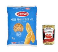 Italian Gourmet Mezze Penne Rigate pâtes italiennes 3 x 1kg