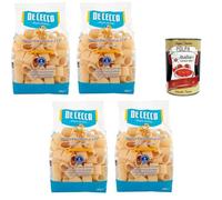 Italian Gourmet Mezzi Paccheri N°225 4 x 500g (2kg) + Polpa