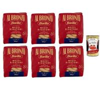 Italian Gourmet Mezzi Rigatoni Al Bronzo pâtes rugueuses au bronze 6 x 500g