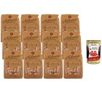 Italian Gourmet Mezzi Rigatoni Integrali N°32 12 x 500g + Polpa