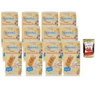 Italian Gourmet Mulino Bianco Flauti Lot 12 x 280 g Snacks Briochés Italiens Fourrés Stracciatella - Format XXL 3,36 kg, Goûter & Petit-Déjeuner, Moelleux, Idéal Famille/Bureau + Italian Gourmet Polpa