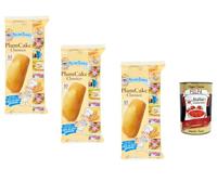 Italian Gourmet Mulino Bianco PlumCake Classico 3 x 330 g - Gâteaux Italiens Moelleux pour Petit-Déjeuner & Goûter + Polpa de Tomates Italienne 400 g