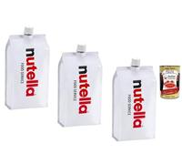 Italian Gourmet Nutella Food Service Pâte à tartiner cacao & noisettes 3 x 1 kg - format famille pour petit-déjeuner, crêpes, pâtisserie, desserts + Italian Gourmet Polpa