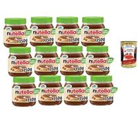 Italian Gourmet Nutella Pâte à Tartiner Chocolat & Noisettes 12 x 350 g - Texture Onctueuse, Alternative Végétale, Idéale Petit-Déjeuner, Desserts & Pâtisserie + Italian Gourmet Polpa