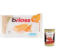 Italian Gourmet Pack Ferrero Brioss Barres Moelleuses à la Confiture d’Abricot & Céréales 3 x 280 g (Total 840 g), Goûter & Petit-Déjeuner, Format Familial + Italian Gourmet Polpa