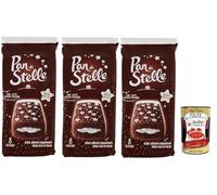 Italian Gourmet Pan di Stelle 3 x 280 g - Merendine Italiennes au Cacao avec Crème au Lait (Lot de 3) + Italian Gourmet Polpa de Tomates 400 g