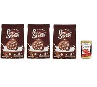 Italian Gourmet Pan di Stelle Biscuits au Cacao et aux Noisettes 3 x 350 g - Biscuits Italiens pour Petit-Déjeuner et Goûter + Italian Gourmet Polpa de Tomates 400 g