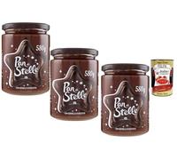 Italian Gourmet Pan di stelle - Pâte à tartiner chocolat & biscuit 3 x 580 g - texture crémeuse avec éclats de biscuit, idéale petit-déjeuner & desserts, maxi format familial + Italian Gourmet Polpa