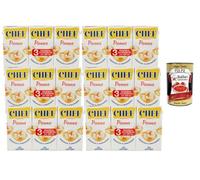 Italian Gourmet Panna Crème de cuisson CHEF Panna Parmalat 6 x (3 x 125 ml) - 18 briques crème UHT onctueuse et homogène, idéale pour pâtes, sauces, gratins, risotto + Italian Gourmet Polpa