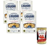 Italian Gourmet Pastificio Liguori Mezze Maniche Rigate 4 x 500g