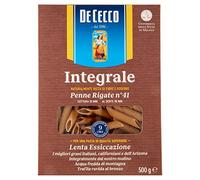De Cecco Pâtes complètes Penne Rigate 500gr - Lot de 6
