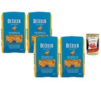Italian Gourmet Penne Rigate N.41 pâtes de semoule striées 4 x 500g