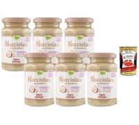 Italian Gourmet Rigoni di asiago Pâte à tartiner blanche aux noisettes 6 x 250 g - ultra crémeuse, riche en noisettes, sans huile de palme, idéale crêpes & desserts + Italian Gourmet Polpa