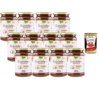 Italian Gourmet Rigoni di Asiago - Pâte à tartiner noisettes & cacao 12 x 650 g - maxi format, texture ultra crémeuse, sans huile de palme, idéale petit-déjeuner & pâtisserie + Italian Gourmet Polpa