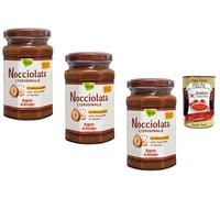 Italian Gourmet Rigoni di Asiago - Pâte à tartiner noisettes & cacao 3 x 250 g - texture ultra crémeuse, sans huile de palme, idéale petit-déjeuner & desserts + Italian Gourmet Polpa