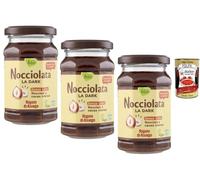 Italian Gourmet Rigoni di asiago Pâte à Tartiner Noisettes & Cacao Intense 3 x 250 g - Chocolat Noir, Sans Lait, Texture Onctueuse, Idéale Tartines, Crêpes & Pâtisserie + Italian Gourmet Polpa