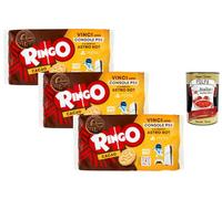 Italian Gourmet Ringo Cacao Biscuits Sandwich Italiens - Cookies fourrés crème cacao, goûter gourmand, idéal petit-déjeuner & snack, lot économique 3 x 330 g (990 g) + Italian Gourmet Polpa