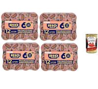 Italian Gourmet Rio Mare Thon à l’Huile d’Olive - 48 Boîtes de 80 g - Thon italien premium en huile d’olive - Pack économique 3,84 kg - Idéal salades, pâtes & repas rapides + Italian Gourmet Polpa