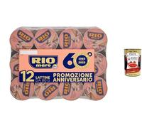 Italian Gourmet Rio Mare Thon à l’Huile d’Olive Lot 12 Boîtes x 80 g - Thon premium italien en huile d’olive, texture tendre et goût authentique, idéal salades, pâtes + Italian Gourmet Polpa