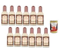 Italian Gourmet Rose Labdanum Parfum 12 x 100 ml 1,2 l avec pulpe | Eau de toilette aromatique de 1,2 l avec rose noire et labdanum dans 12 flacons pratiques de 100 ml selon l'emballage