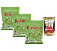 Italian Gourmet Rossana Bonbons fourrés à la pistache de Sicile 3 x 150 g - Spécialité italienne depuis 1926, bonbons crémeux à la pistache, confiserie premium à partager + Italian Gourmet Polpa