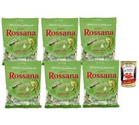 Italian Gourmet Rossana Bonbons Fourrés au Pistache de Sicile - Caramelles Italiennes Premium à Cœur Crémeux Pistache, Confiserie Pour Cadeau, Partage, Pause Café 6 x 150 g + Italian Gourmet Polpa