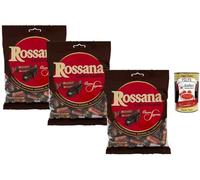 Italian Gourmet Rossana Cioccolato “Cuore Segreto” Bonbons Durs Fourrés au Chocolat - Caramelles Italiennes Premium, Cœur Crémeux Cacaoté, Sans Gluten, 3 x 175 g + Italian Gourmet Polpa