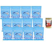 Italian Gourmet Rossana Cocco Bonbons Italiens Fourrés à la Noix de Coco 12 x 150 g (1,8 kg) - Caramels fins cœur coco, sachets individuels, format familial & événements + Italian Gourmet Polpa