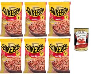 Italian Gourmet Saikebon Noodles Orientali al Manzo nouilles au bœuf 6x79g