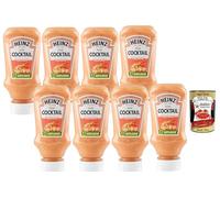 Italian Gourmet Sauce Cocktail - 8 x 225 g, sauce cocktail crémeuse type “seafood sauce” pour crevettes, fruits de mer, poisson, crudités, salades, sandwichs & apéritif + Italian Gourmet Polpa