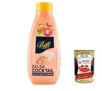 Italian Gourmet Sauce Cocktail Professionnelle Squeeze 3 x 800g (2,4kg) | Crémeuse et épicée, sauce idéale pour burgers et crevettes, poids net total 2,4kg + Polpa 400g offerte