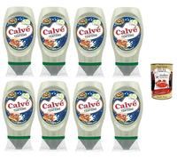 Italian Gourmet Sauce Tzatziki 8 x 250 g, Sauce Crémeuse aux Concombres et à l’Ail, Sans Gluten, Vegan, Sans Colorants, Idéale pour Grillades Sandwichs Wraps Salades + Italian Gourmet Polpa