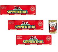 Italian Gourmet Simmenthal Bœuf en Gelée - Spécialité Italienne Prête à Consommer, Morceaux de Bœuf Sélectionnés en Gelée Végétale, Goût Unique, Idéal Salades, Lot 3 x (3 x 90 g)+ Italian Gourmet Polp