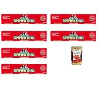 Italian Gourmet Simmenthal Viande de bœuf en gelée Simmenthal - spécialité italienne prête à consommer, boîtes portion 70 g, idéal salades & sandwichs 6 x (3 x 70 g) + Italian Gourmet Polpa