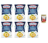 Italian Gourmet Sterilgarda Italian Gourmet Lot 6 x 200 ml Crème de Cuisine UHT - 1,2 L Total, Texture Crémeuse, Idéale pour Pâtes, Risotto, Sauces & Gratins + Italian Gourmet Polpa