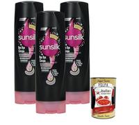 Italian Gourmet Sunsilk Bye Bye Crespo Lot de 3 après-shampoings pour cheveux crépus enrichis en biotine, huile d'amande et kératine 200 ml + Italian Gourmet Polpa
