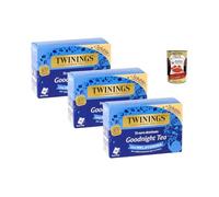 Italian Gourmet Thé Goodnight Décaféiné 3 x 14 Sachets de 4 g - Boisson du Soir Soluble - Thé Noir Instantané Sans Caféine + Italian Gourmet Pulpe de Tomates Italiennes 400 g